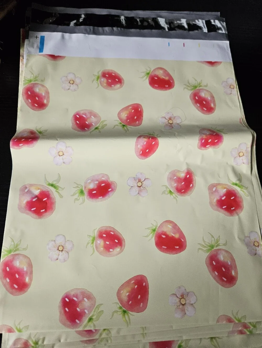 Strawberry Floral Polymailer Packages